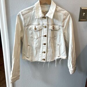 Denim jacket cotton ivory small
